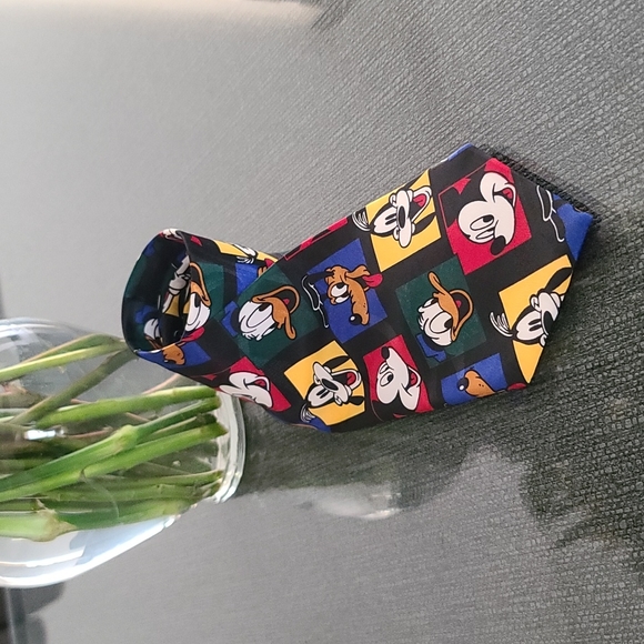 Vintage Balancine Hot Cakes Disney Mickey Mouse Donald Duck Filmstrip Retro Tie - Picture 2 of 10